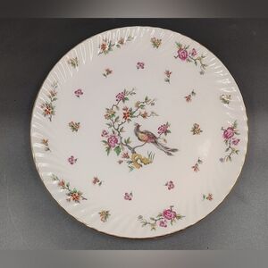 Nueva San Isidro Floral Bird Design Dinner Plate Mexico 12"